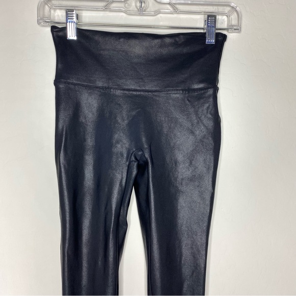 SPANX Faux Leather Leggings Black Size S/P - Picture 5 of 14